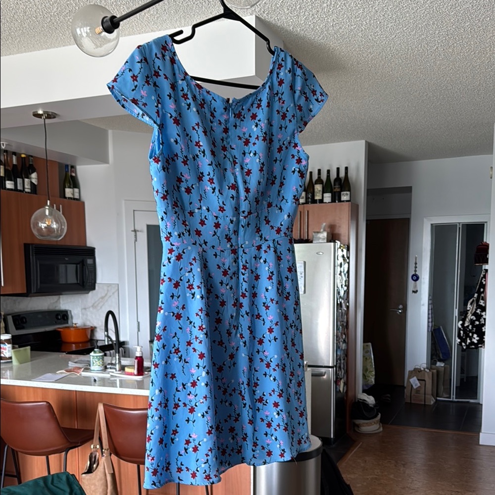 Blue Floral Dress - Picture 5 of 6